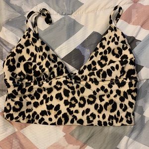 Old Navy Animal Print bathing suit top